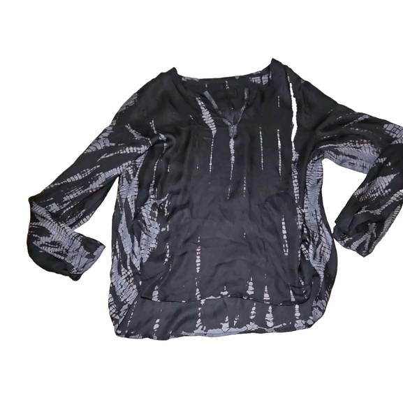 Zadig & Volaire Womens Black And Gray Ruth  Long Sleeve Tunic Top  M - Picture 5 of 13